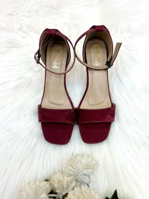 Tracy Heels Wine Red