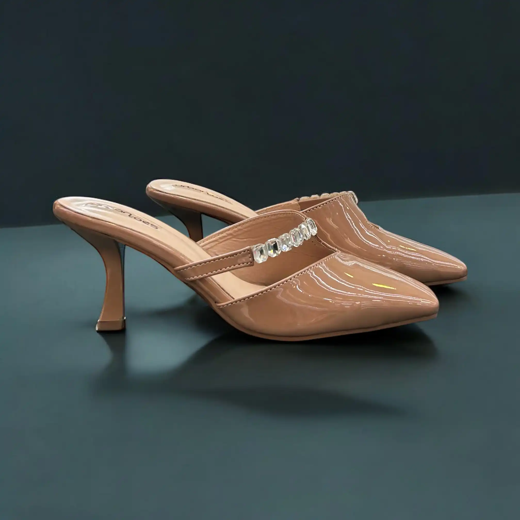 Luxe Pencil Heel Mules - Image 2