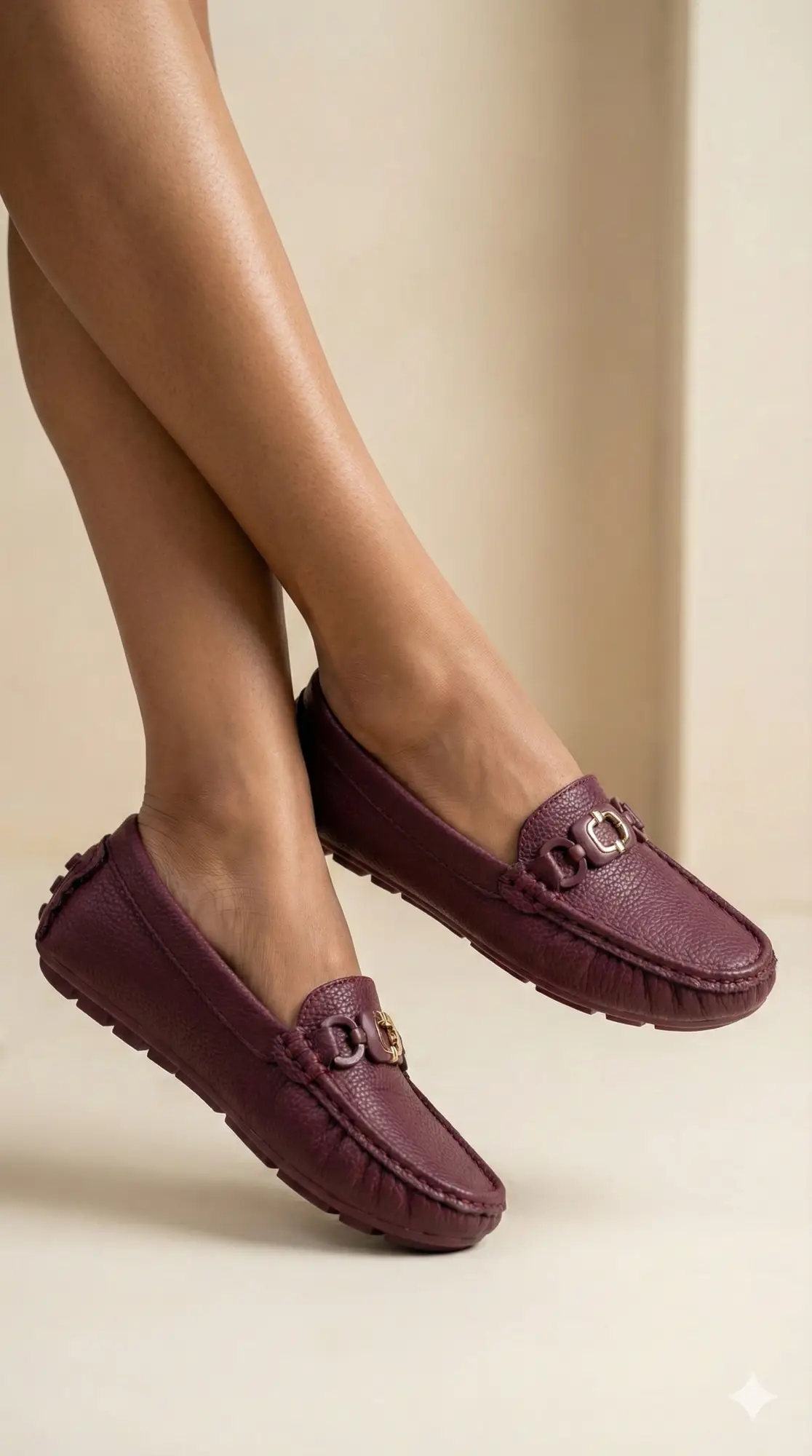 maroon loafers for women