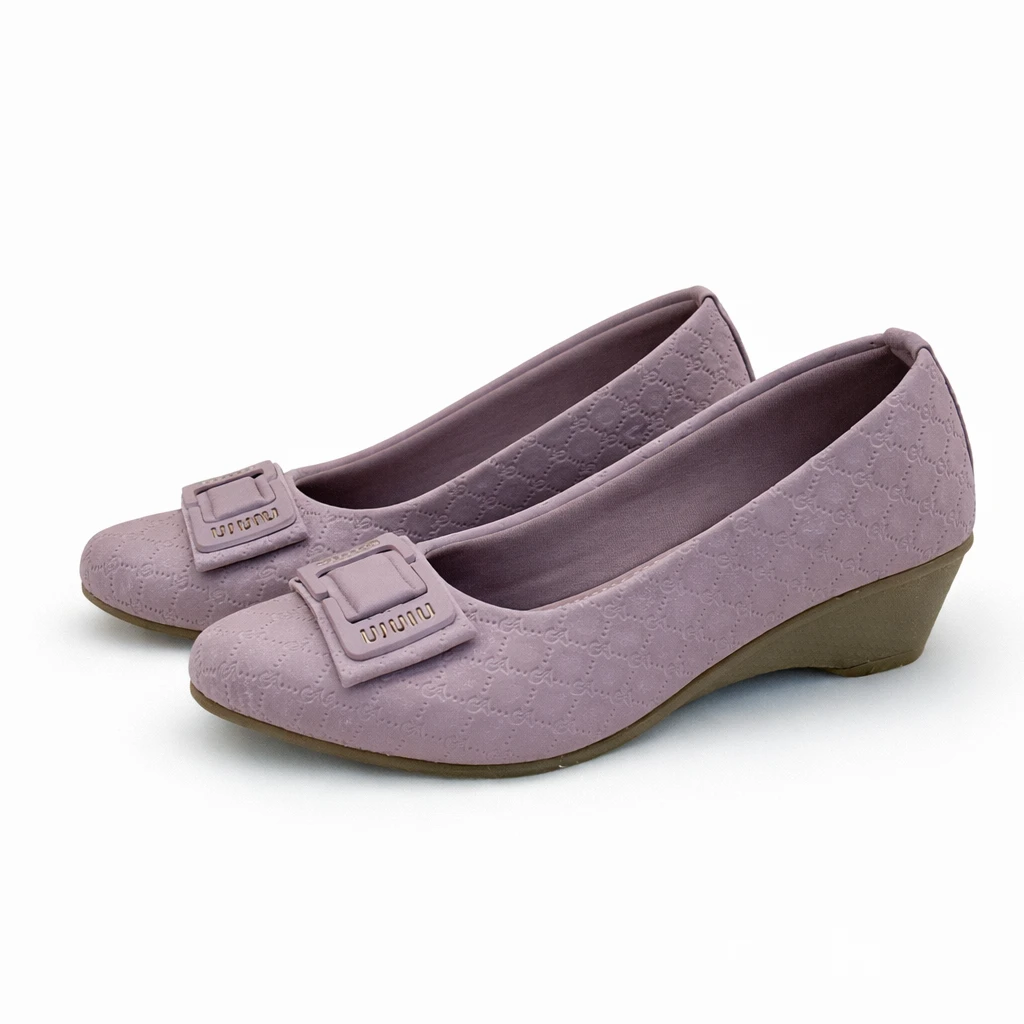 womens pink formal low heel shoes