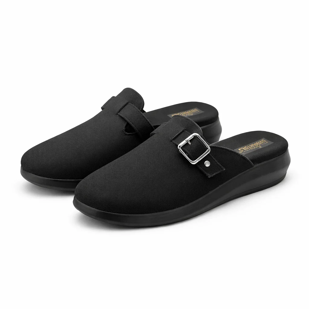 women walking flats cushioned sole slip on