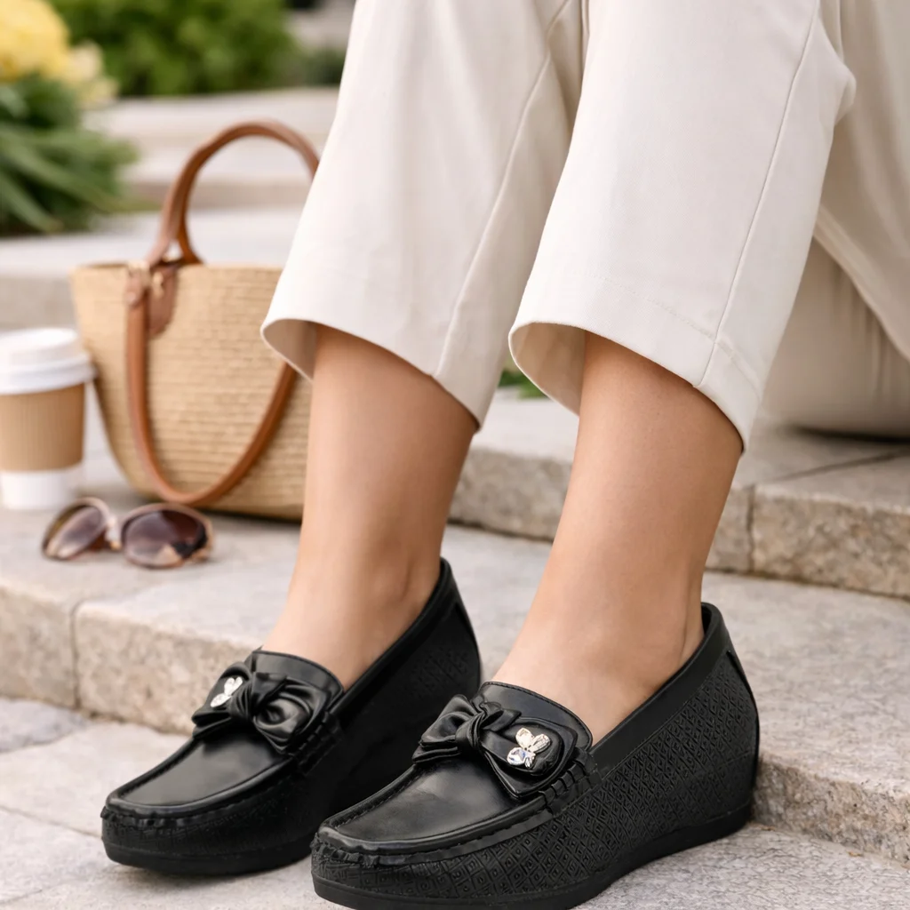 floral detail loafers for women