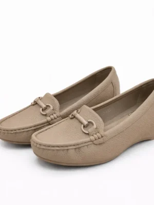 tan wedge loafers