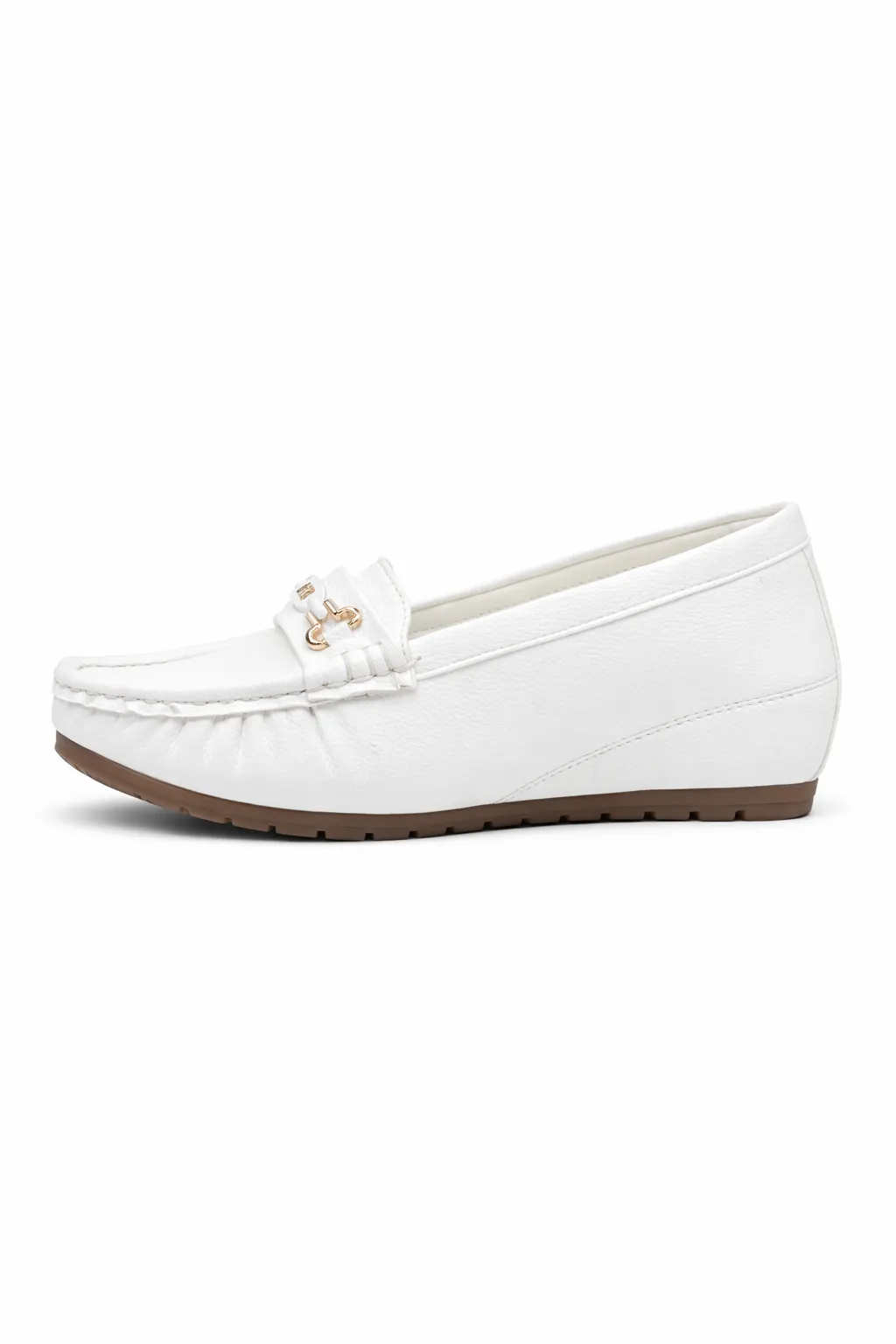 UrbanToes Women White Comfort Walking Loafers - Image 3