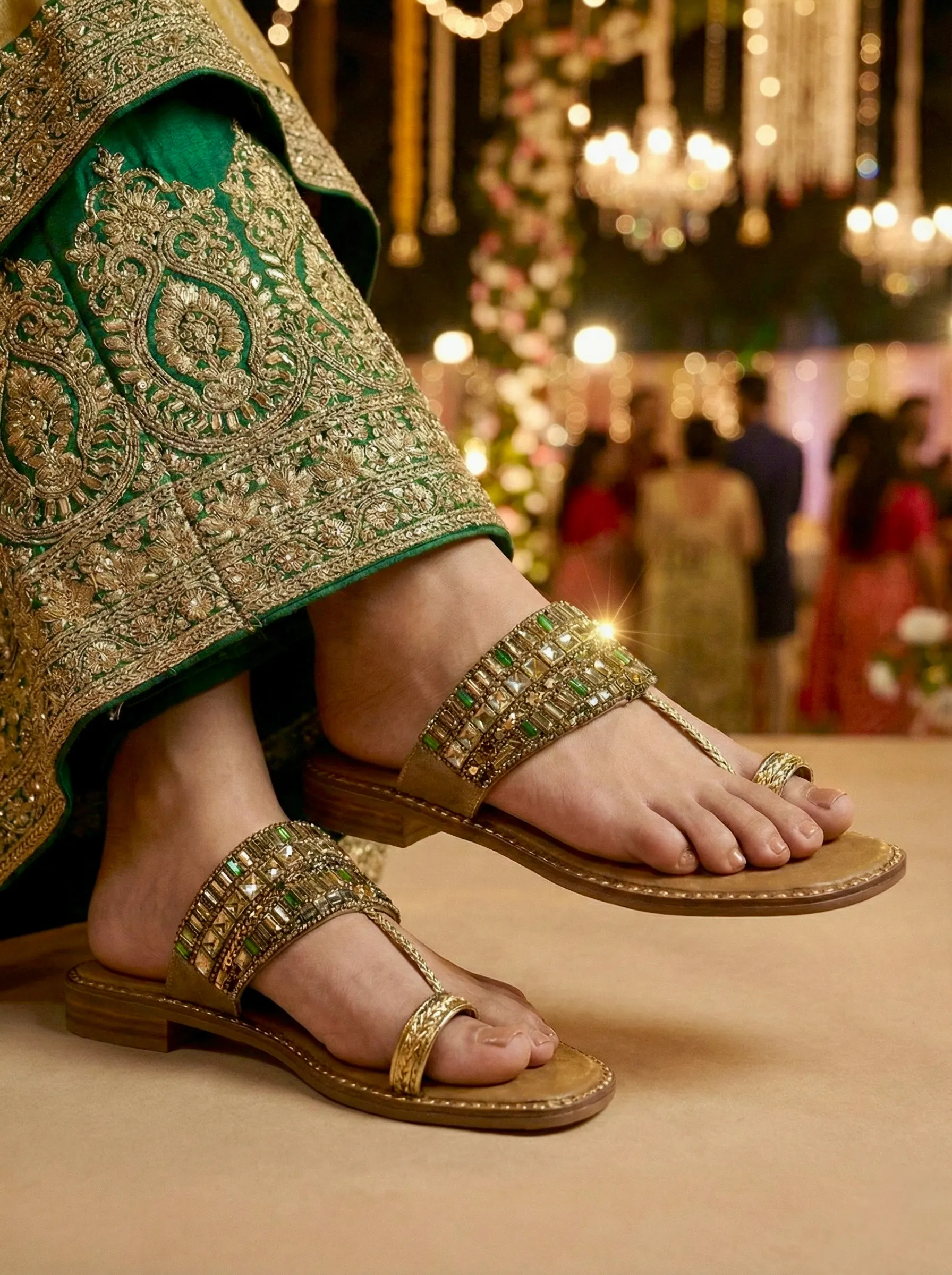 Cushioned Kolhapuri Flats