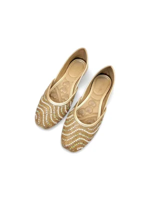 gold Punjabi jutti