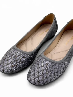 grey comfortable wedges ballerina