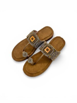 ethnic flat sandals for women