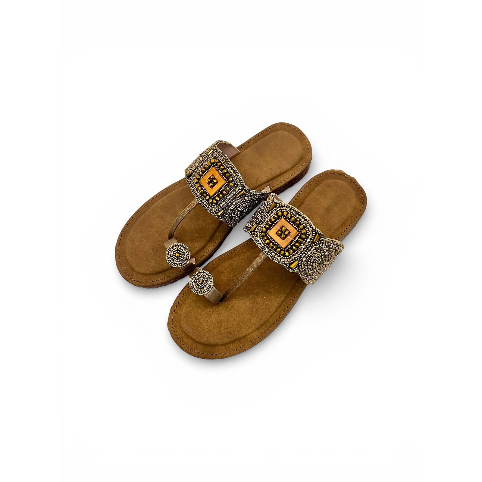 ethnic flat sandals for women