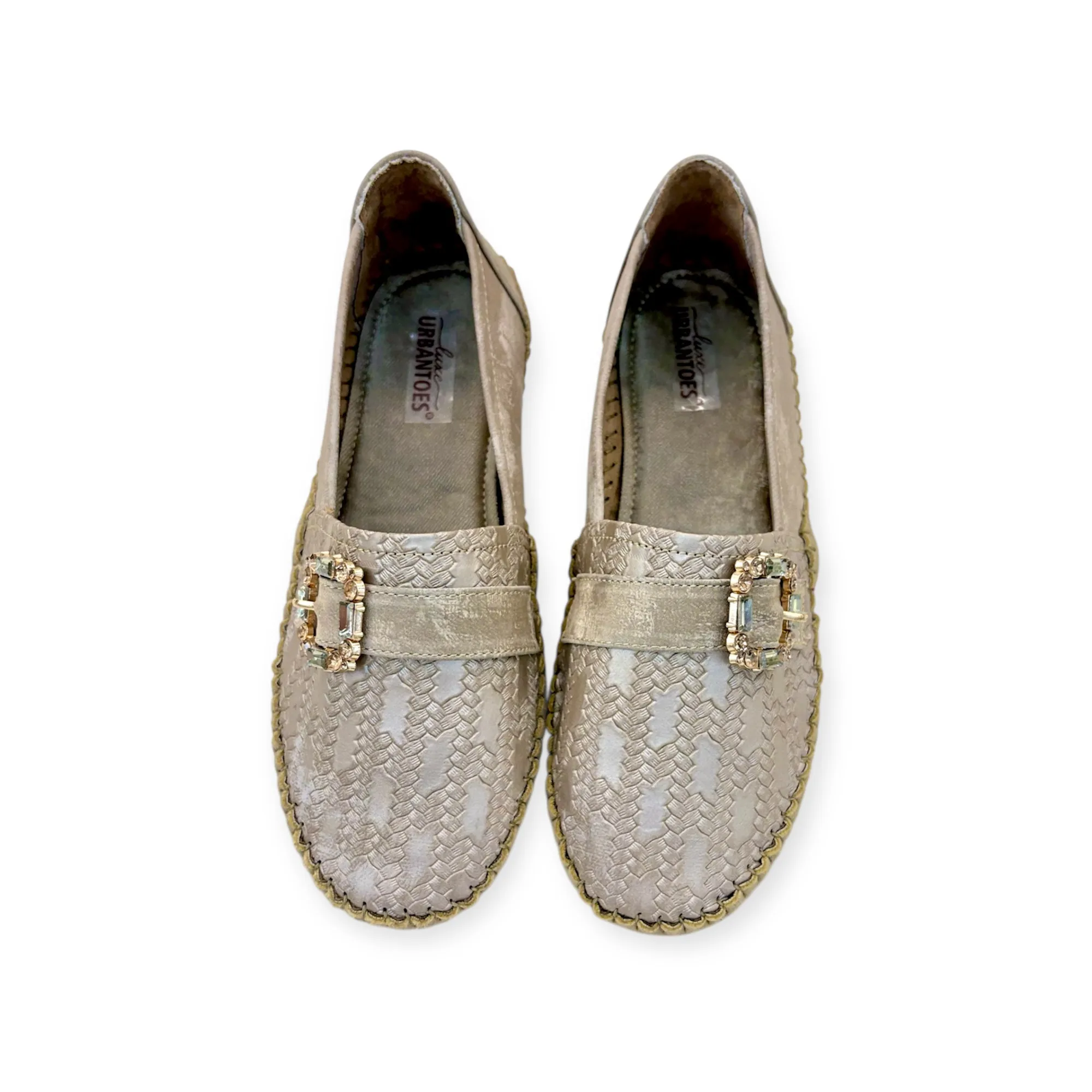 UrbanToes Grace Buckle Comfort Loafers Brown - Image 2