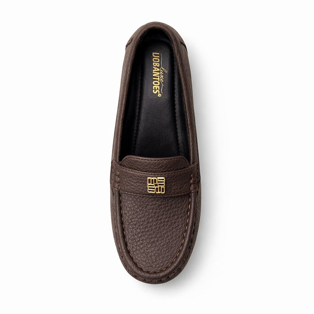 Brown Wedge Loafers for Women – Comfort Slip-On Everyday Shoes
