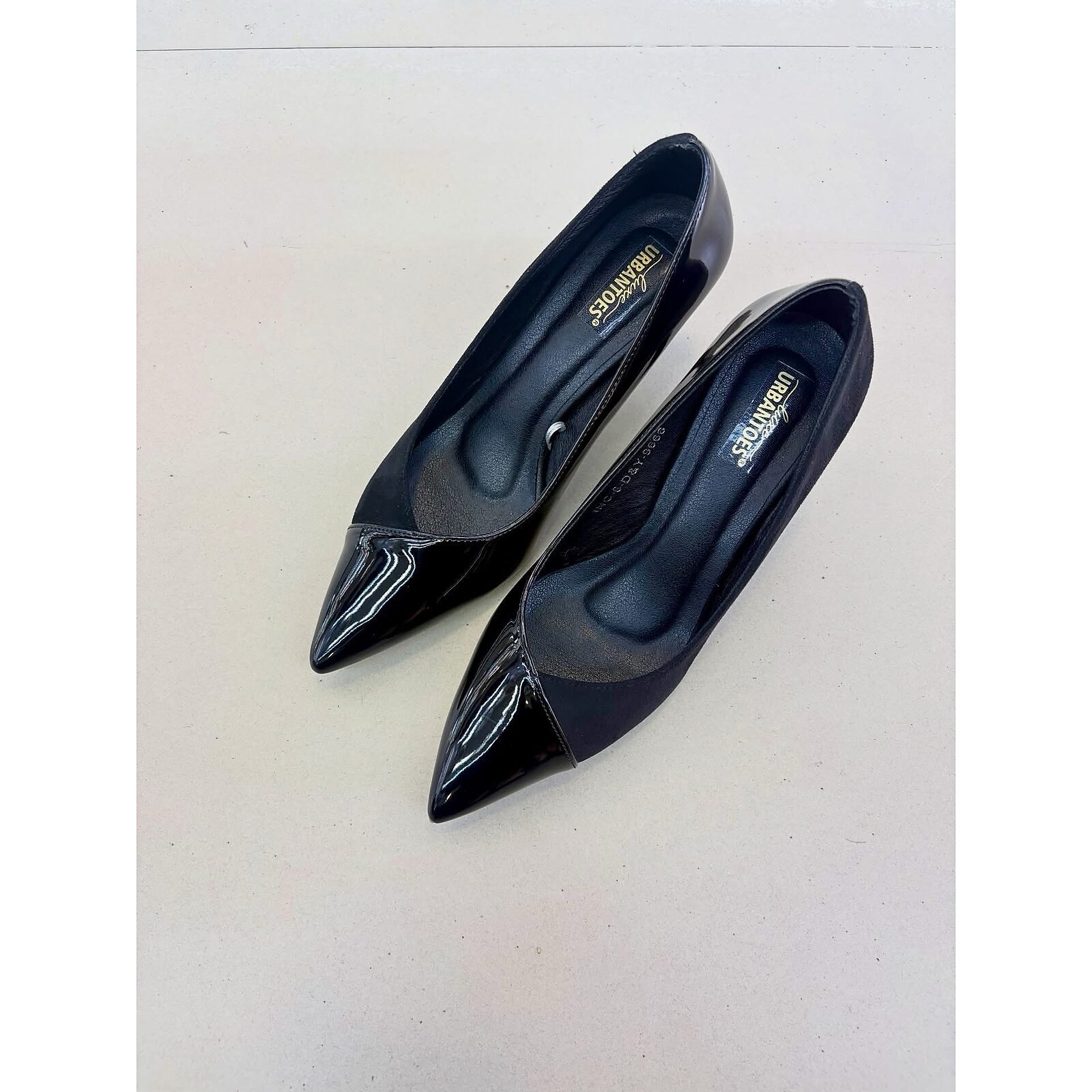 Black Pointed Toe Heels for Women – Suede & Patent Formal Pumps - Image 2