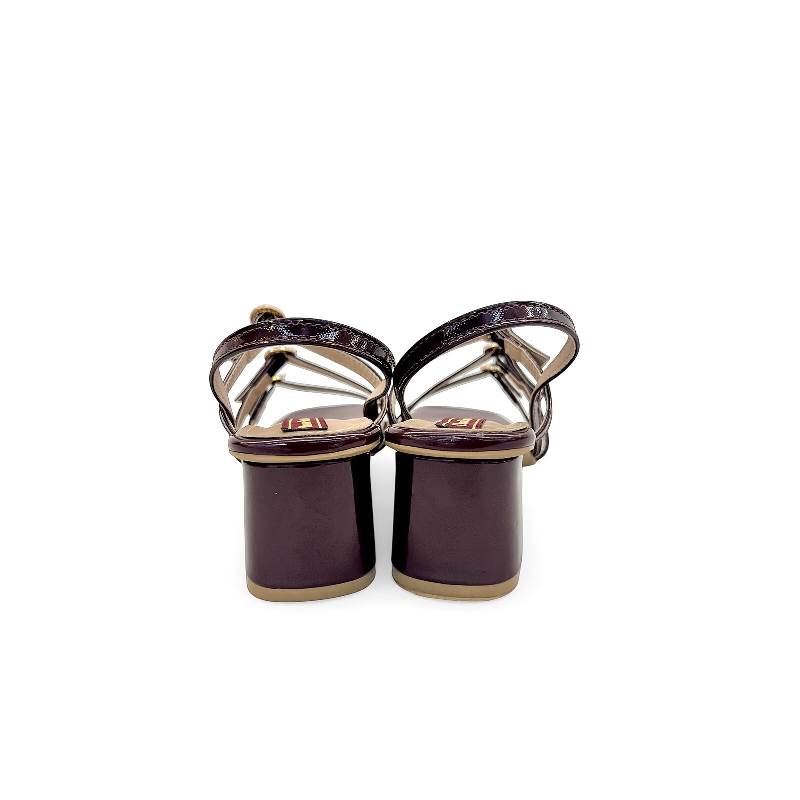 Cherry Block Heel Sandals for Women – Elegant Strappy Mid Heel - Image 4