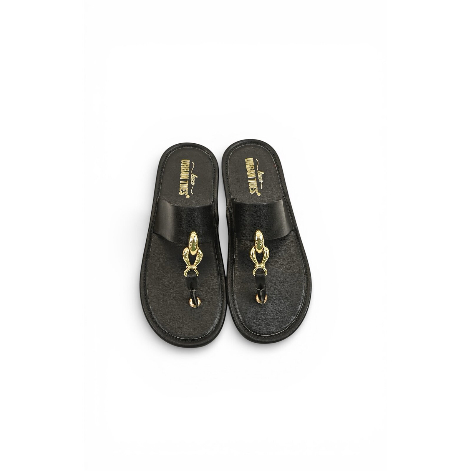 Black Buckle Flat Slippers Women – Vegan Leather Daily Wear - Image 3