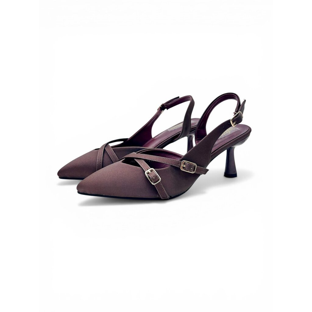 Cherry Pointed Toe Slingback Kitten Heels for Women – Urbantoes India