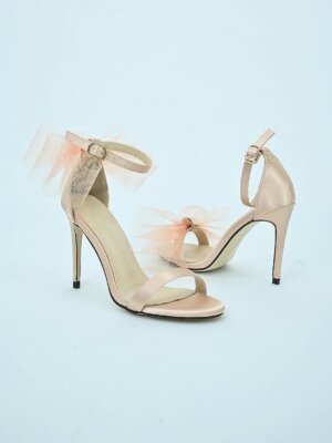 Rosegold Bow Stiletto Heels