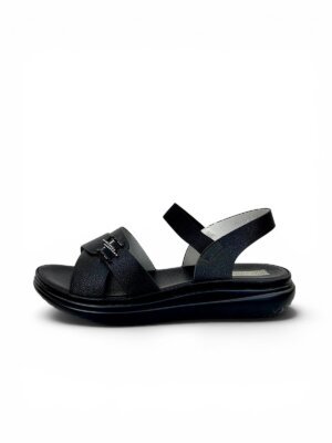 black comfort sandals for women daily wear