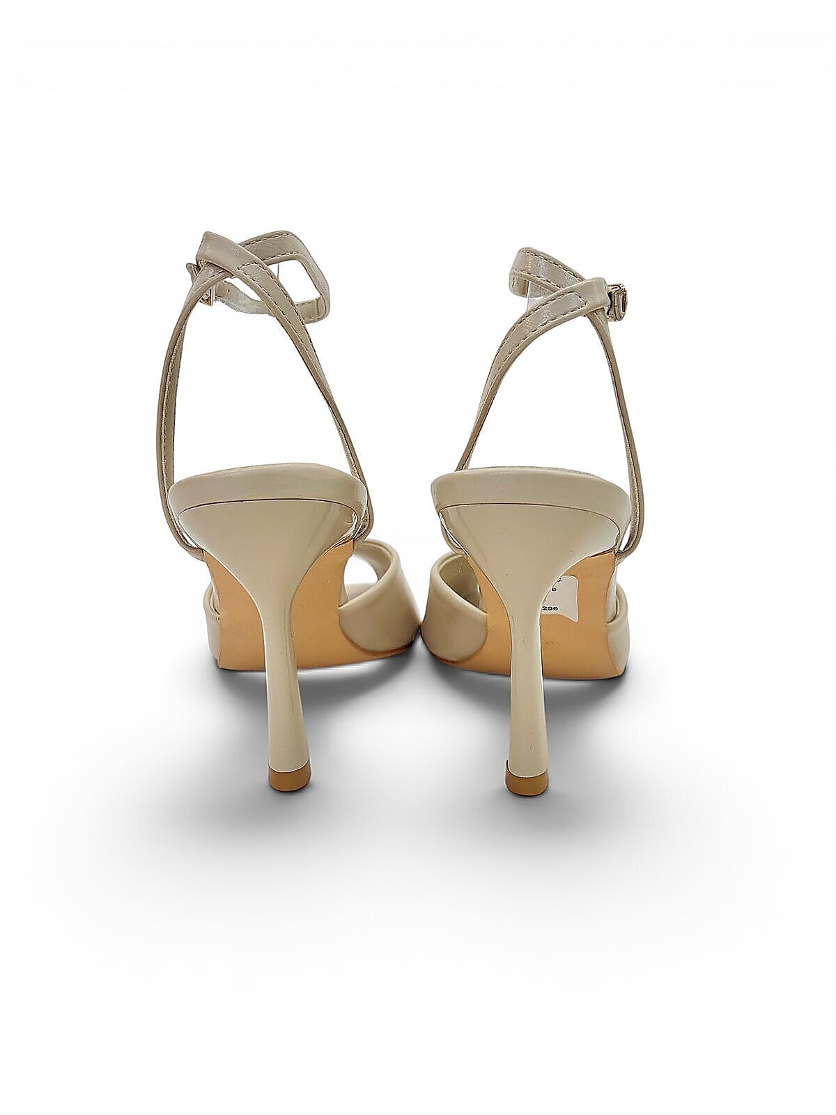 Cream Peep Toe Heels for Women with Ankle Strap | UrbanToes - Image 4