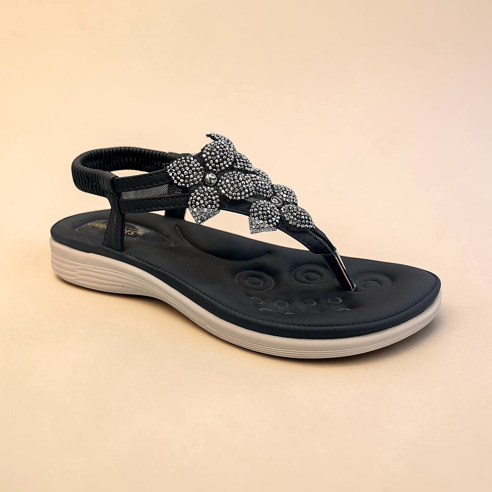 Black Comfort Sandals