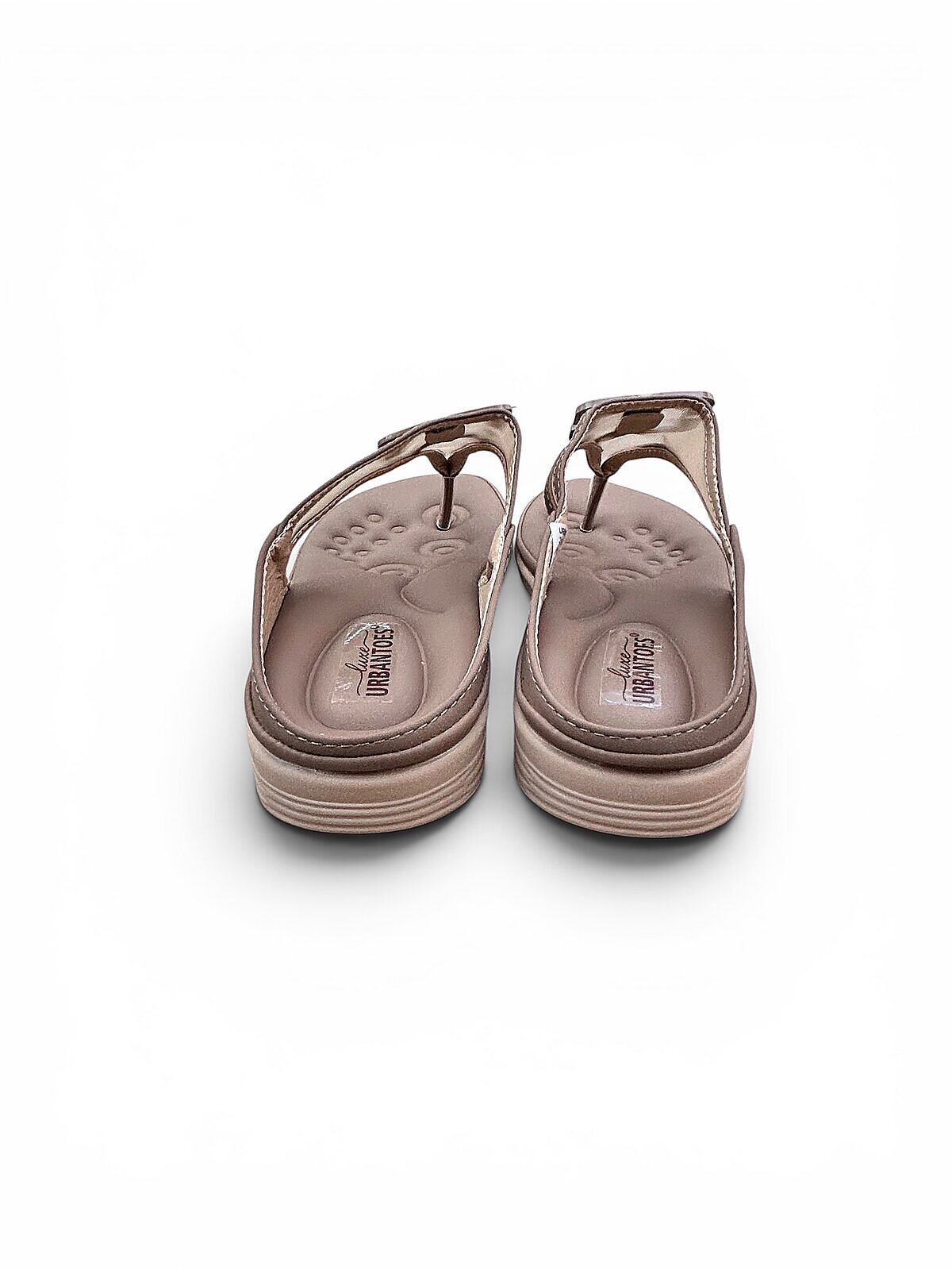 Brown Platform Toe-Post Sandals for Women - Image 4