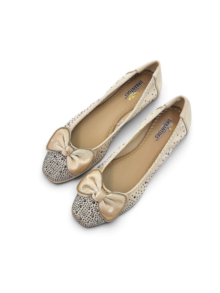 Beige Ballerina Flats for Women